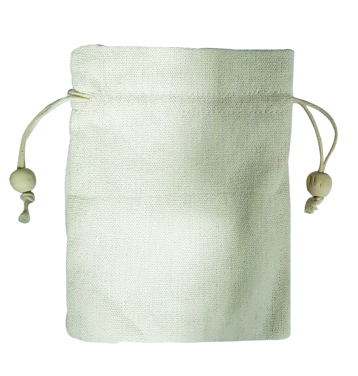 Jute Designer Pouch With Leaf Print
