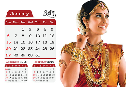 Jewellery Desk Calendars
