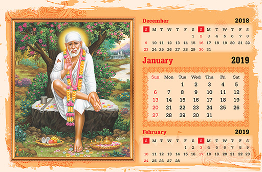 Sai Baba Desk Calendars 2021